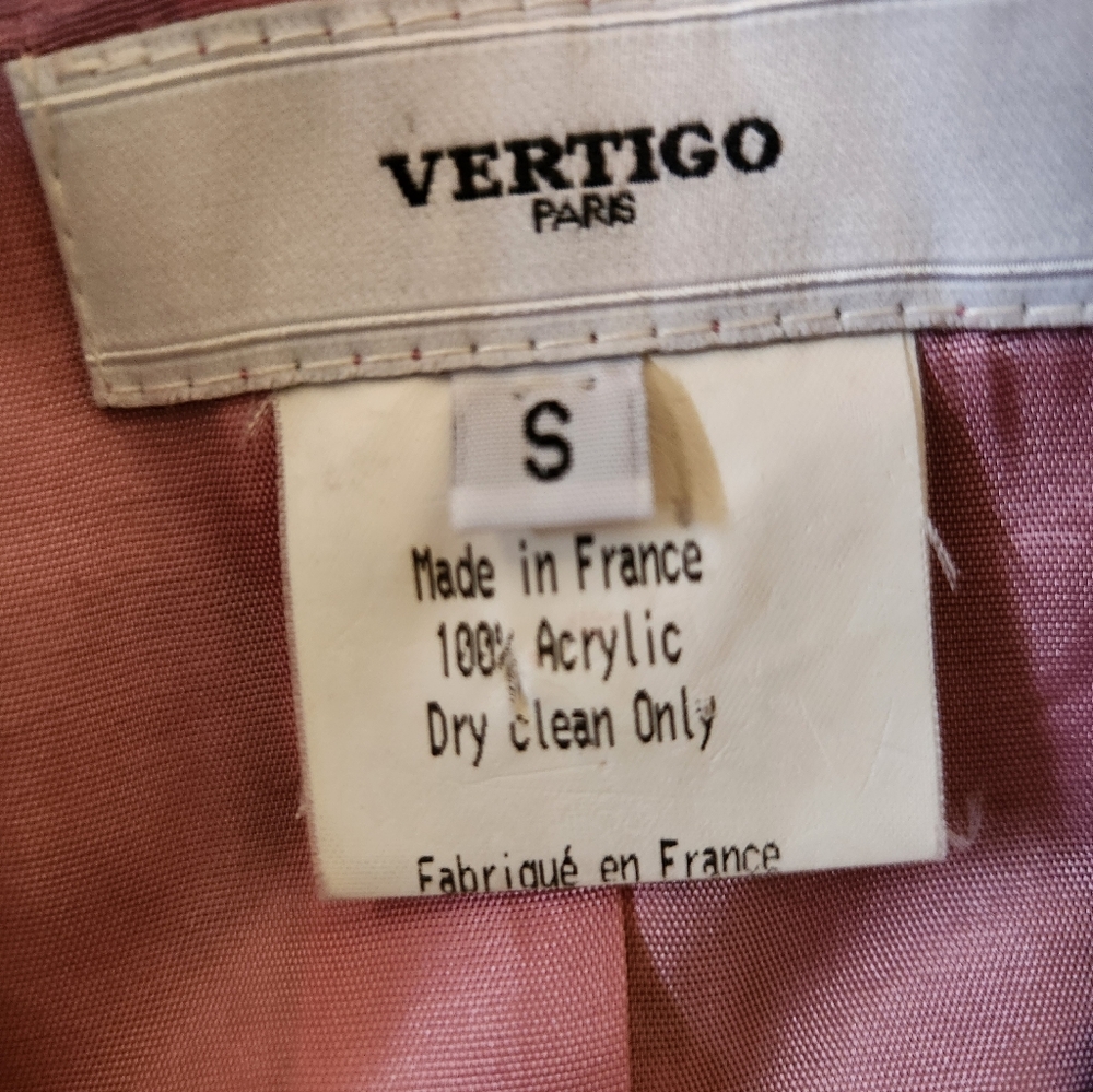 Vertigo Paris Gray and Pink Jacket size Small - Picture 6 of 7